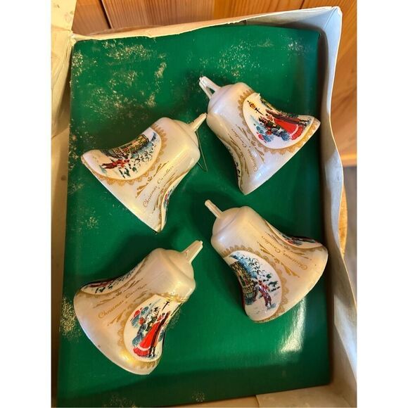 The Unbreakable Christmas Carolers Bell Style  Hanging Ornaments Bradford 1977 ( - Picture 3 of 7